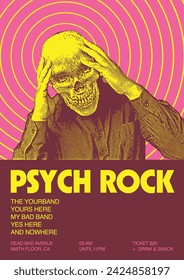 Psych Rock Gig Poster Flyer Template