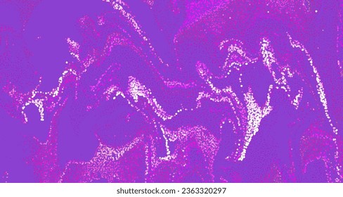 Psychedelic 70s Trendy Design. Vector Abstract Duotone Background