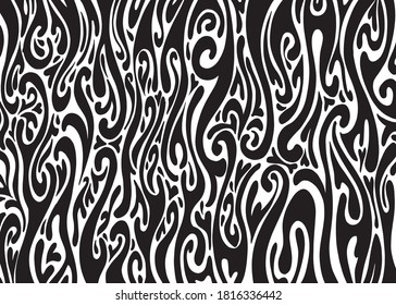 Psychedelic Abstract background. Black and white. Vector illustration for t shirt design, print, poster, background, web, graphic designs.