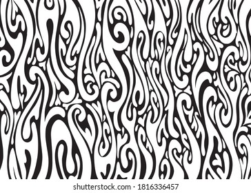 Psychedelic Abstract background. Black and white. Vector illustration for t shirt design, print, poster, background, web, graphic designs.