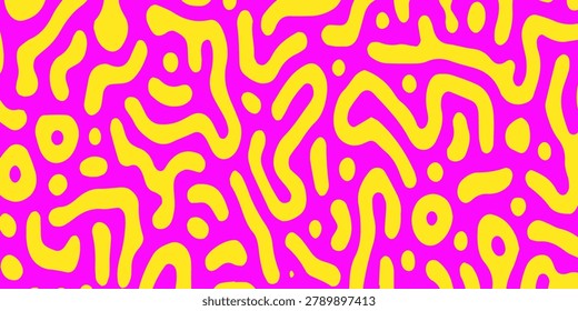 Psychedelic abstract background made by generative algorithm: Reaction-diffusion or Turing pattern formation.