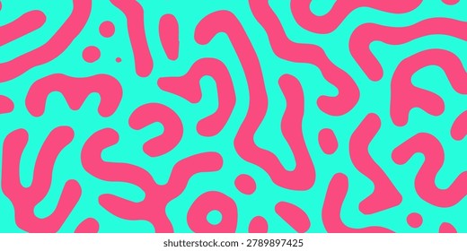 Psychedelic abstract background made by generative algorithm: Reaction-diffusion or Turing pattern formation.