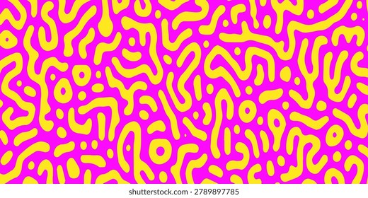 Psychedelic abstract background made by generative algorithm: Reaction-diffusion or Turing pattern formation.