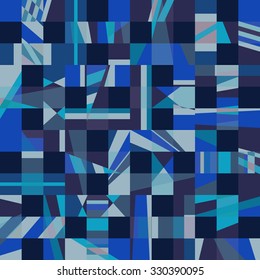 Psychedelic abstract geometric seamless pattern.
