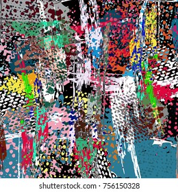 psychedelic abstract graffiti background