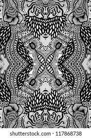 psychedelic abstract hand-drawn background
