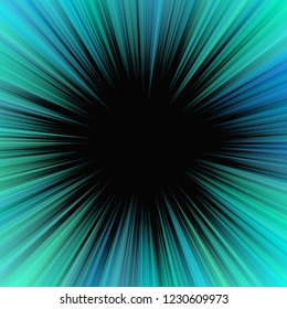 Psychedelic abstract speed concept background - vector star burst graphic