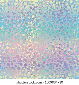 Psychedelic animal skin print variegated holographic pearlescent opalescent geometric seamless repeat vector pattern swatch.