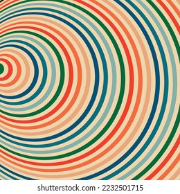 Psychedelic Background Funnel. Optical Tunnel Illusion. Vector illustration 