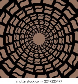 Psychedelic background. Optical expansion illusion.