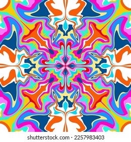 Psychedelic background pattern illustration vector editable