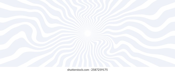 Psychedelic background with wavy lines, featuring a light blue and white color scheme. The background is light blue with a smooth texture. Psychedelic pattern background vector. Blue background.