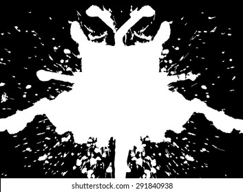 Psychedelic black and white background. Grungy texture