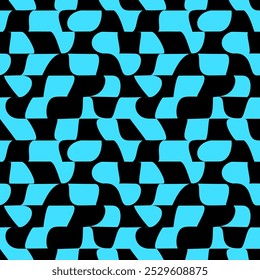 Psychedelic checkerboard or camouflage. Visually striking design featuring in y2k colors. Trippy geometric shapes. Optical illusions, funky art style, mesmerizing visual vintage vector illustration