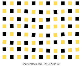 Psychedelic checkerboard pattern. Visually striking design featuring contrast black white colors and trippy geometric shapes. Optical illusions and retro art, mesmerizing visual vector illustration