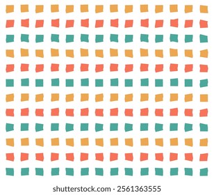 Psychedelic checkerboard pattern. Visually striking design featuring pastel colors and trippy geometric shapes groovy style. Optical illusions retro art, graphic mesmerizing visual vector illustration