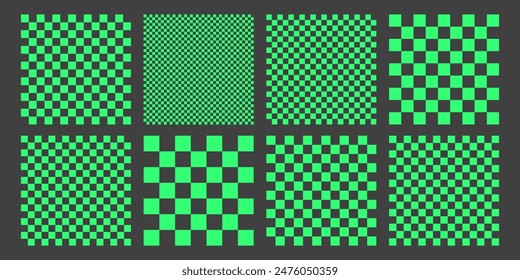 Psychedelic Checkerboard Texture, Groovy Retro Backgrounds