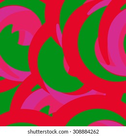 psychedelic circles seamless pattern, editable, vector eps10. Pop art