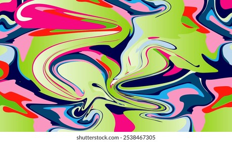 Psychedelic Color background design vector, Perfect for Background or print as artwork. EPS 10 file can be changed color