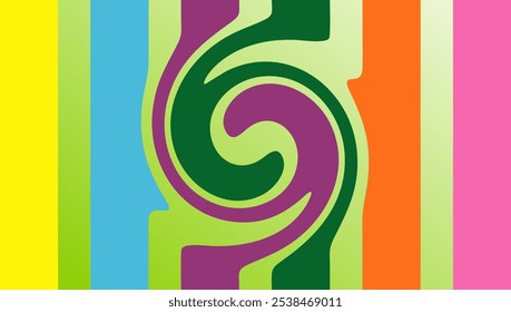 Psychedelic Color background vector design with center circle like spilled liquid oil,EPS 10 file can be changed color