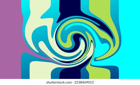 Psychedelic Color background vector design with center circle like spilled liquid oil,EPS 10 file can be changed color