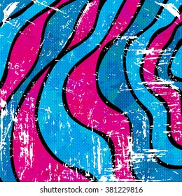 psychedelic colored graffiti pattern vector illustration