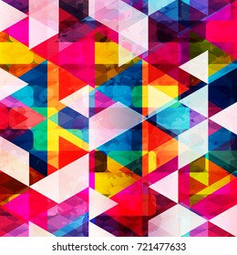 psychedelic colored polygons geometric abstract pattern grunge texture