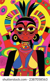 Psychedelic colorful Abstract Art 03