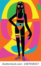 Psychedelic colorful Abstract Art 14