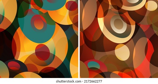 Psychedelic Colorful Background Retro Style