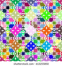 Psychedelic colorful seamless pattern.