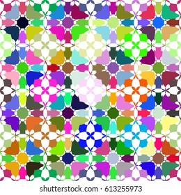 Psychedelic colorful seamless pattern.