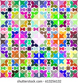 Psychedelic colorful seamless pattern.