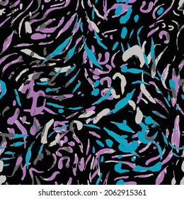 PSYCHEDELIC COLORFUL SEAMLESS PATTERN VECTOR