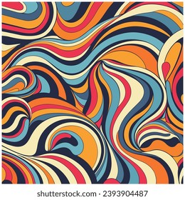 psychedelic design background, vector illustration