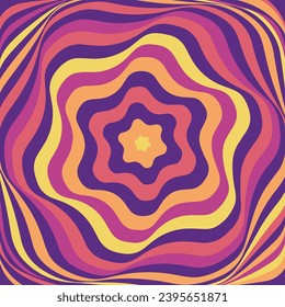 psychedelic design background, vector illustration
