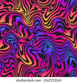 Psychedelic distortion line. Seamless texture