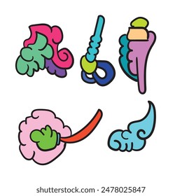 psychedelic doodles for your designs