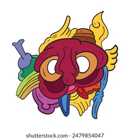 psychedelic doodles for your designs
