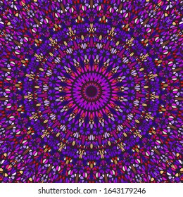 Psychedelic dynamic oriental stone mosaic background - colorful abstract floral hypnotic vector graphic design with curved shapes
