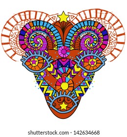 Psychedelic element. Mask. Baran