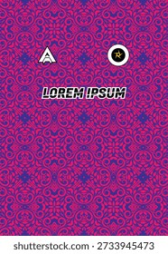 Psychedelic Floral Swirl Pattern in Pink and Purple for Bold Sportswear
