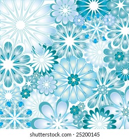 A psychedelic flowery vector illustration
