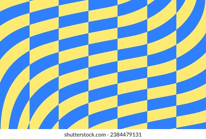 fondo sicodélico geométrico abstracto amarillo y azul