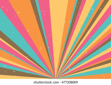 Psychedelic geometric retro background. Vector illustration