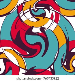 psychedelic graffiti pattern for design