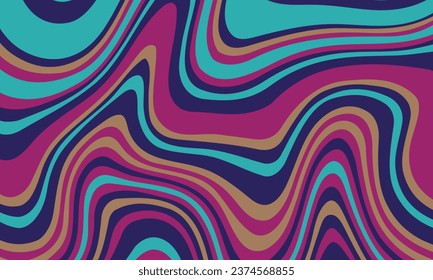 Psychedelic groovy background. Colorful abstract background. Vector illustration.