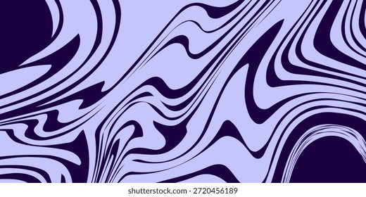 Psychedelic groovy background. Retro y2k pattern seamless colorful waves in trendy 60s, 70s style