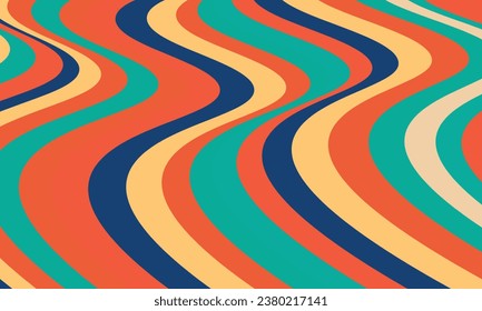Psychedelic groovy background. Vector illustration.