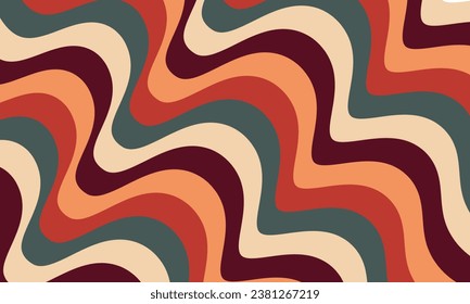 Psychedelic groovy background. Vector illustration.
